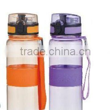 Plastic Sports Water Bottle With Silicone Sleeve photo-6