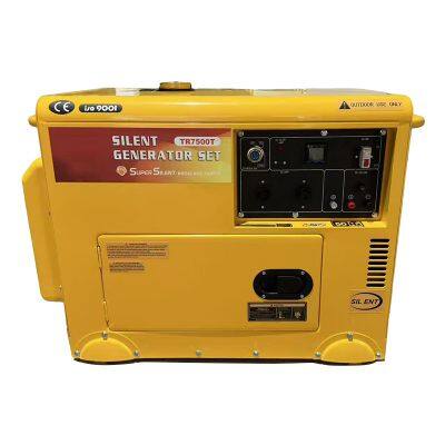 2 Cilindros 10kw Gerador Diesel Silencioso Refrigeração a Água EV80 com Cobertura