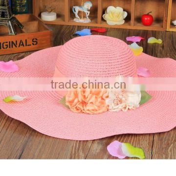 Summer Beach Wide Brim Straw Hat Women's Summer Fashion Straw Hat