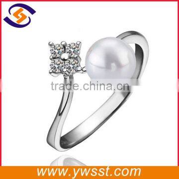 925 silver natural freshwater pearl ring designs