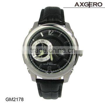 Japan movt quartz watch stainless steel back quartz watch