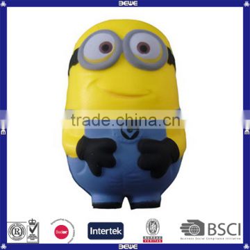 kids like custom minion pu anti stress ball