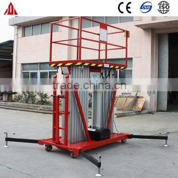 Double mast lift platform / Electrical telescoping ladder lift