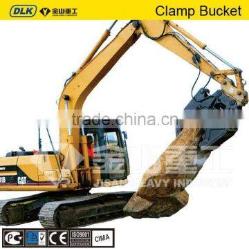 DLKS08 Excavator grapple, hydraulic log grapple, grab buckets for 20-30 ton excavator