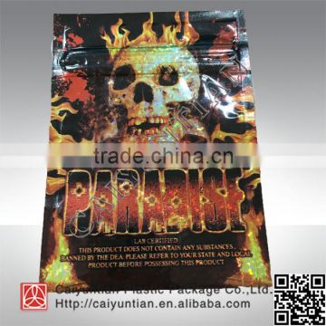 custom 3g paradise herbal incense packaging bags