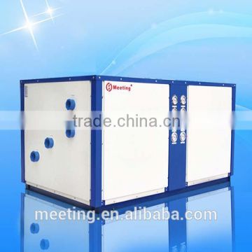 Meeting ground source ducttless low cost heat pump