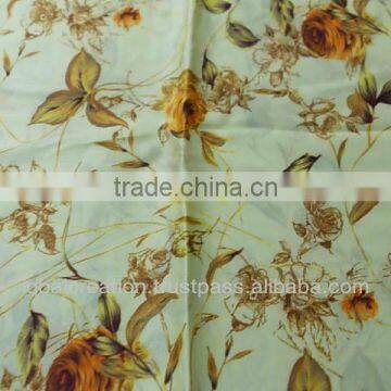 Digital printed silk fabric