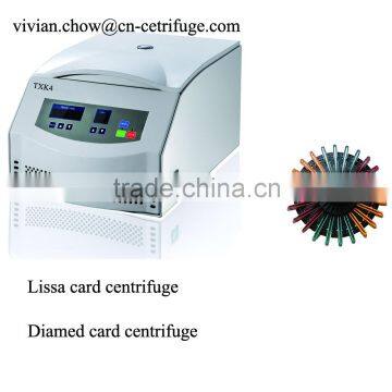 Blood test centrifuge or gel card centrifuge, Diamed card centrifuge