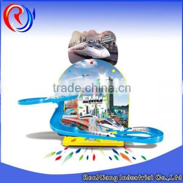 Fast speed electric train crh toys with 3D light & music