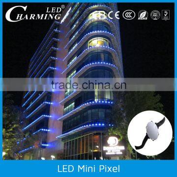 Aluminum alloy colorful pixel led rgb mini light for outdoor use