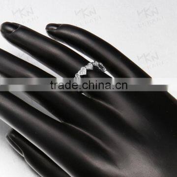 2015 New Arrival Gold Plated Fashion Diamond Heart Shaped Ring Designs for Girls photo-5