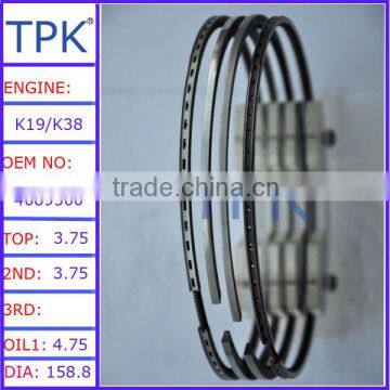 K19 piston ring, KTA19 piston ring, 4089500 4955975