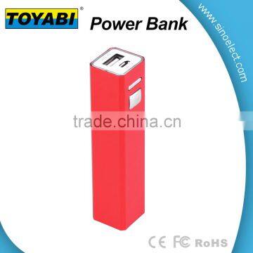 2600mAh Aluminum alloy portable power charger for mobile phones Promotion Power Bank