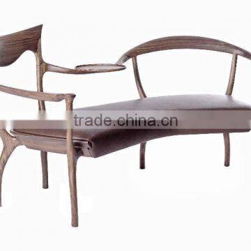 Foshan modern design recliner chair Wood living room leisure chair armchair