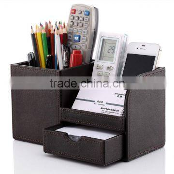 Leather foldable storage box High Quality Remote Control Storage Box