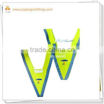 2016 hot sell elastic adjusting child reflective triangle safety vest