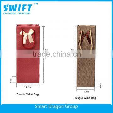 2015 Hot Sale Recycled Brown/white/Red Grocery Kraft Paper Bag photo-2