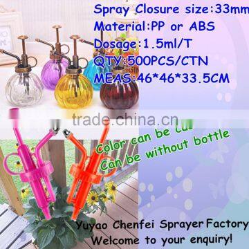 Factory Direct Sale Fashion Design Garden Sprayer Flower Spray Pump With Glass Bottle for High Quality photo-2