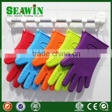 durable Silicone Heat Resistant Grilling BBQ Gloves