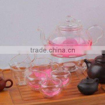 HOT!!! Handmade process pyrex glass tea pot set