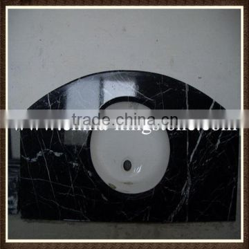 Natural Nero Marquina Marble Vanity Tops