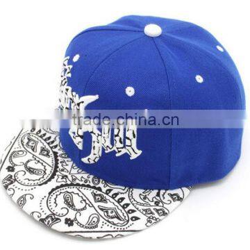 BSH020 6 panel fashion baseball caps New cotton 3d print floral bill hat