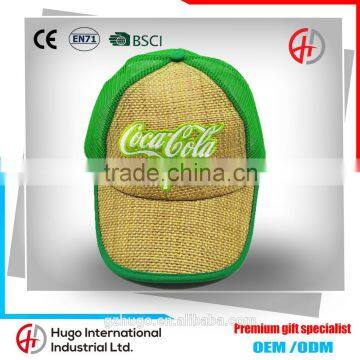 New Arrival High Quality Unique Design Embroidery Curve Custom Su generis 5-panel Baseball Kniting Straw Hats With Closure