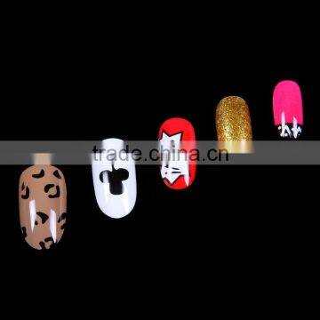 New coming 5 different designs thin artificial nail tips for girls salon usage                        
                                                                                Supplier's Choice