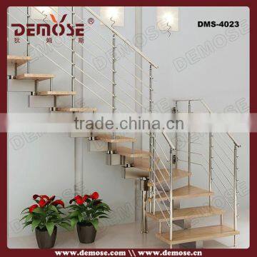 internal stairs residential metal frame with stainless railing