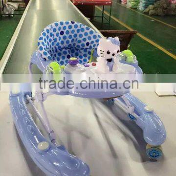 Rotating Wheel babi walker/ Plastic New Model Baby Walker/round baby walker