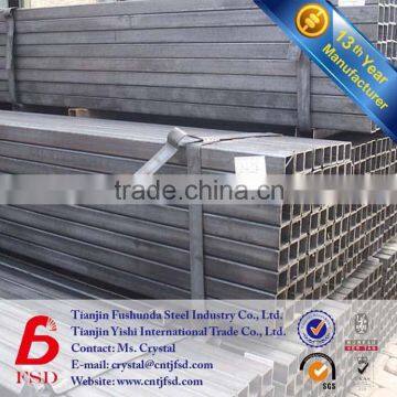 china low cost hollow section ms square pipe sizes bs1387