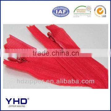 invisible lace tape close end zipper for sale