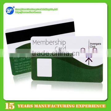 CR80 Offset Printing pvc card with chip magnetic stripe