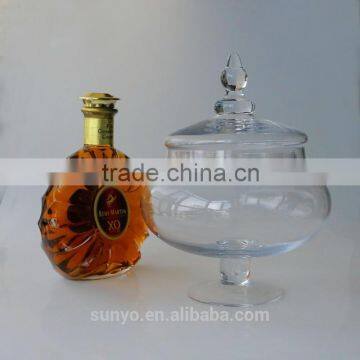 style large transparent glass candy jar with lid glass craft ornaments of home decorative containers of dried fruit cans