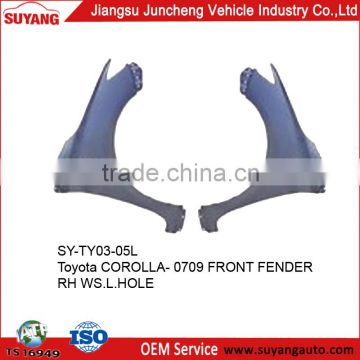 Steel Fender For Toyota Corolla 07-12 Aftermarket auto body parts