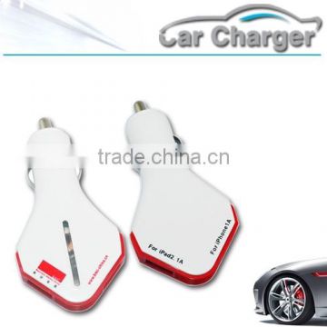 Promotional Dual port USB Car charger for 1A 2.1A/ PS-C09