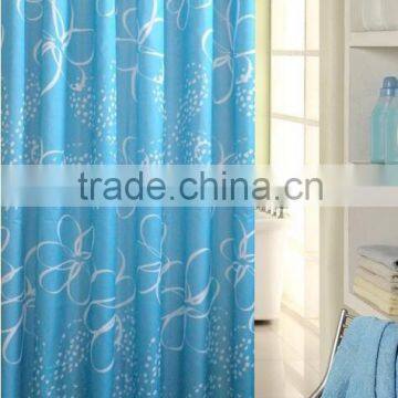 100% Polyester Green Bubbles Printed Shower Curtain for Hotel, Family, Waterproof Bath Curtain photo-3