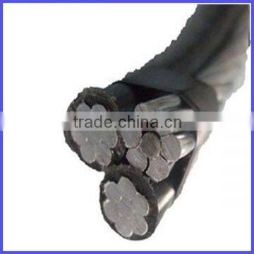 XLPE Insulated Aerial Bundled Cables 2 / 3 / 4 Core Aluminium cable