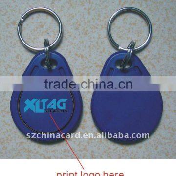 13.56MHz Printable RFID Key Fob with key ring