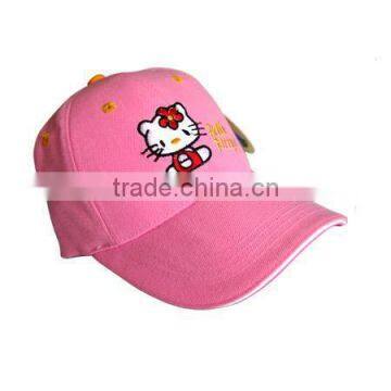 Shenzhen Factory Lovely Kids Cap Children Hat Trucker Cap Custom Hellokitty Kids Baseball Caps