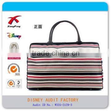 waterproof polyester+PU unisex foldrable travel bag