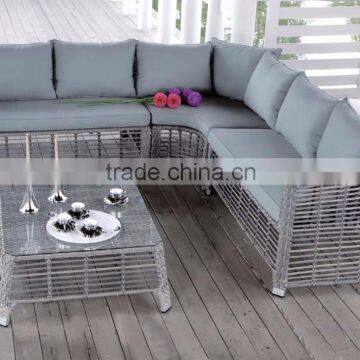Cheap Sectional Rattan Balcony Sofa Outdoor Furniture Garden photo-2
