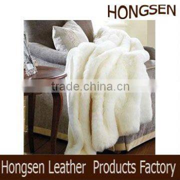 HSTH048 PV Plush Engraving Fur Super Soft Luxury Faux Fur Throw