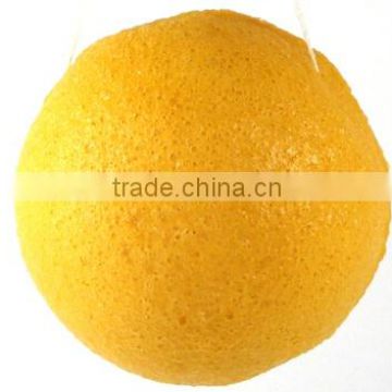 2014 most-popular green tea konjac sponge, heart shape konjac facial sponge