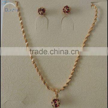 colorful zircon necklace