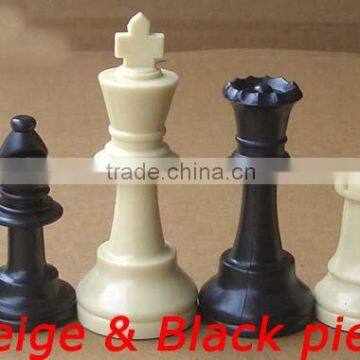 Heavy Tournament Chess Pieces with 3 3/4" King