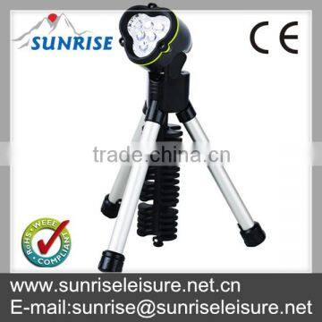 82028#multi-functional tripod flashlight LED tripod fishing light