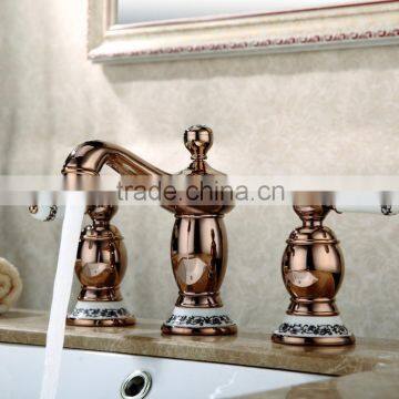 double handle 3-pc Swan bath-tub basin mixer tap