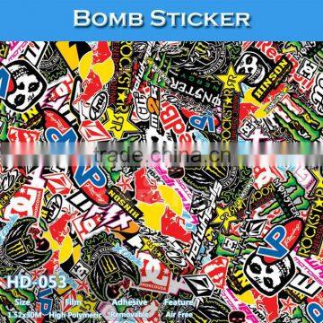 HD-53 Factory Directly Sell Good Price Bomb Stickers Use Graffiti Art Vinyl