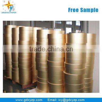 Gold Siver Aluminum Foil Laminated Wrapping Paper in Rolls for Cigarette Packet